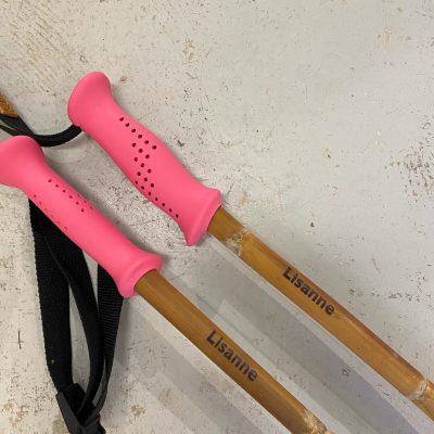 Persoonlijke Kustomaid bamboe skistokken met gravure optie